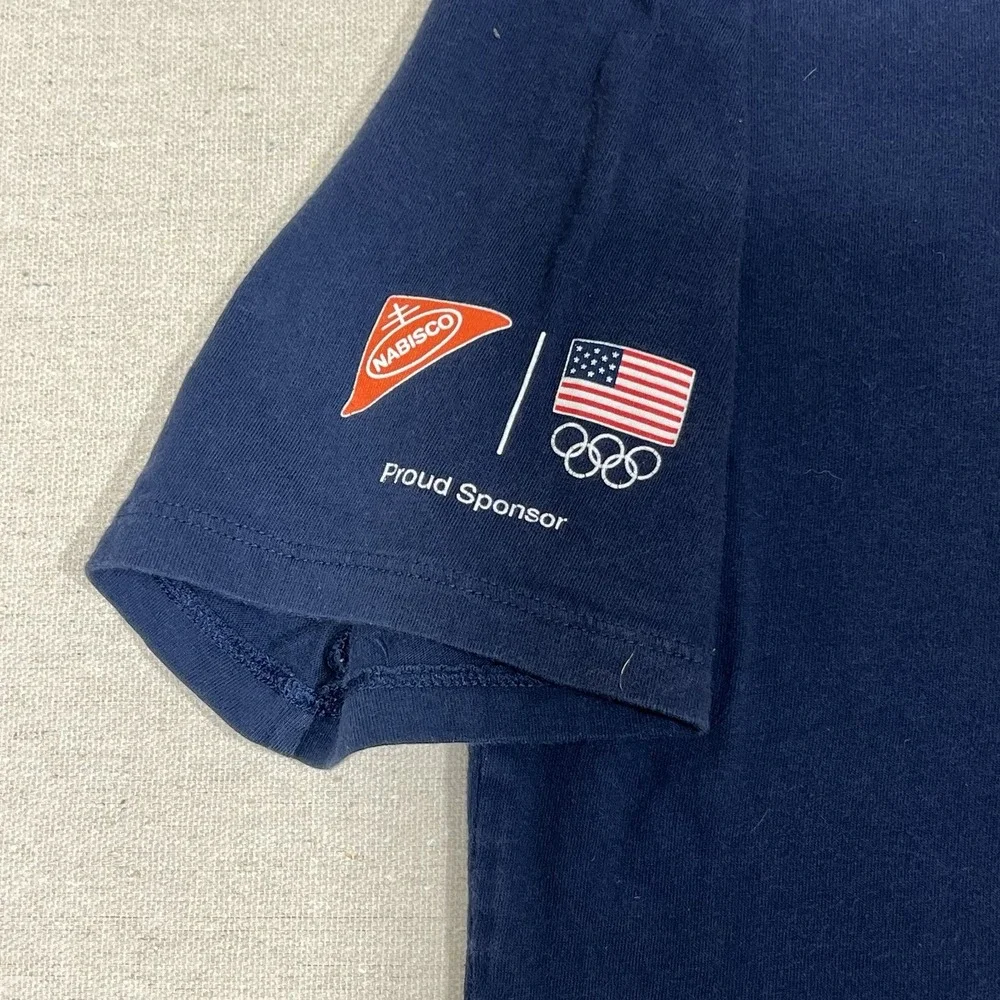 The Nike Tee‎ Team USA Nabisco Olympic Shirt Navy Blue Size S Unisex